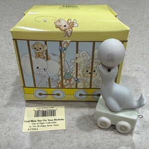 Precious Moments Birthday Series Train (age 2) God Bless You On Your Birthday